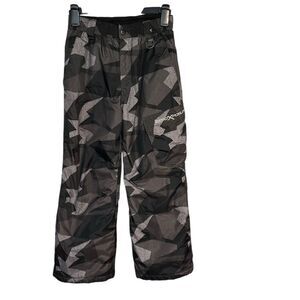 ZeroXposur Boys' Gray Camo Snow Pants Size Medium 10/12 Winter Ski